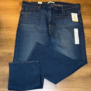 Levi Strauss Signature Gold Loose Straight Comfort Flex Whisker Faded 42 X 32